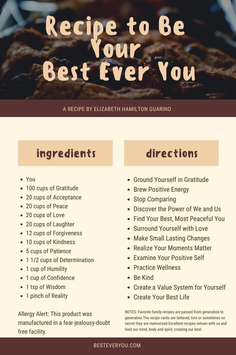 Recipe to Be Your Best Ever You
