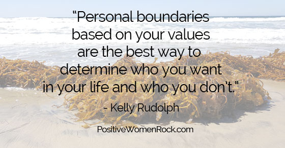 Personal boundaries based on your values, Kelly Rudolph