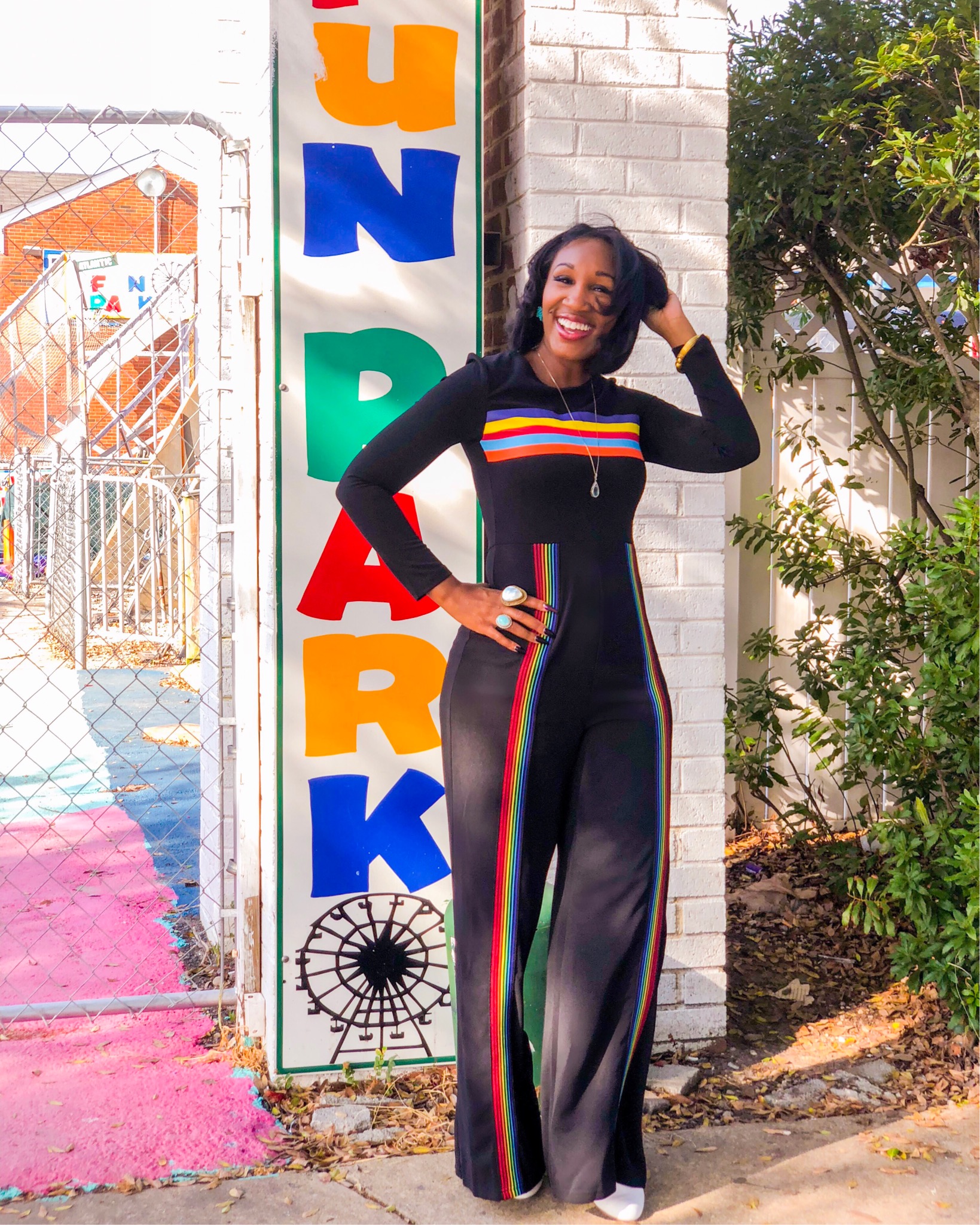 Shaunda Necole Thrive Global contributor, rainbow fun park moments