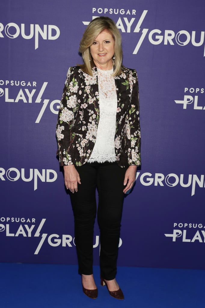 Arianna Huffington educated attendees at the first POPSUGARPLAYGROUND event!