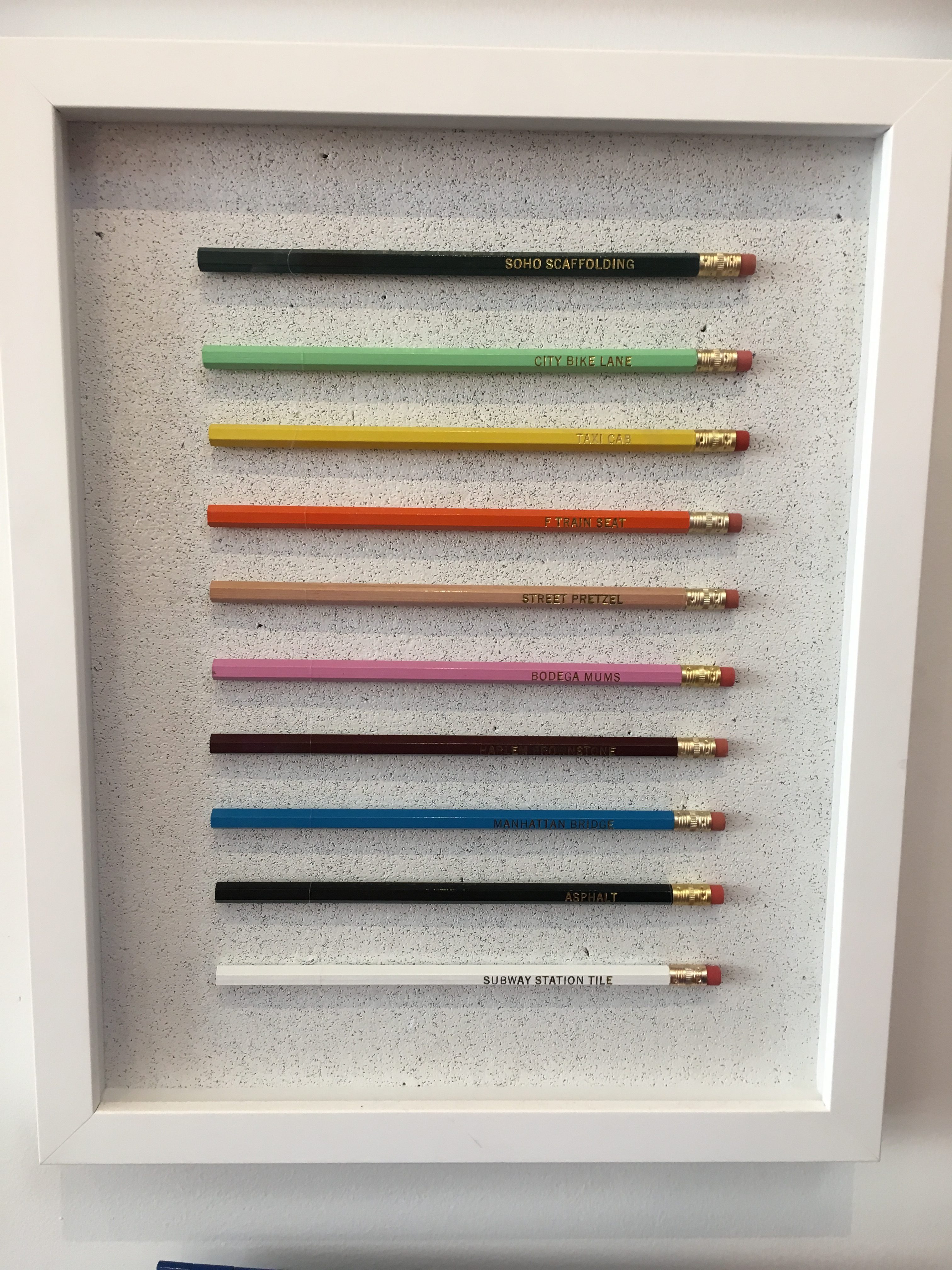 Pencil display at CW Pencil Enterprises