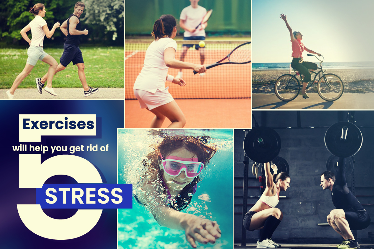 5 excercises will help you get out of stress