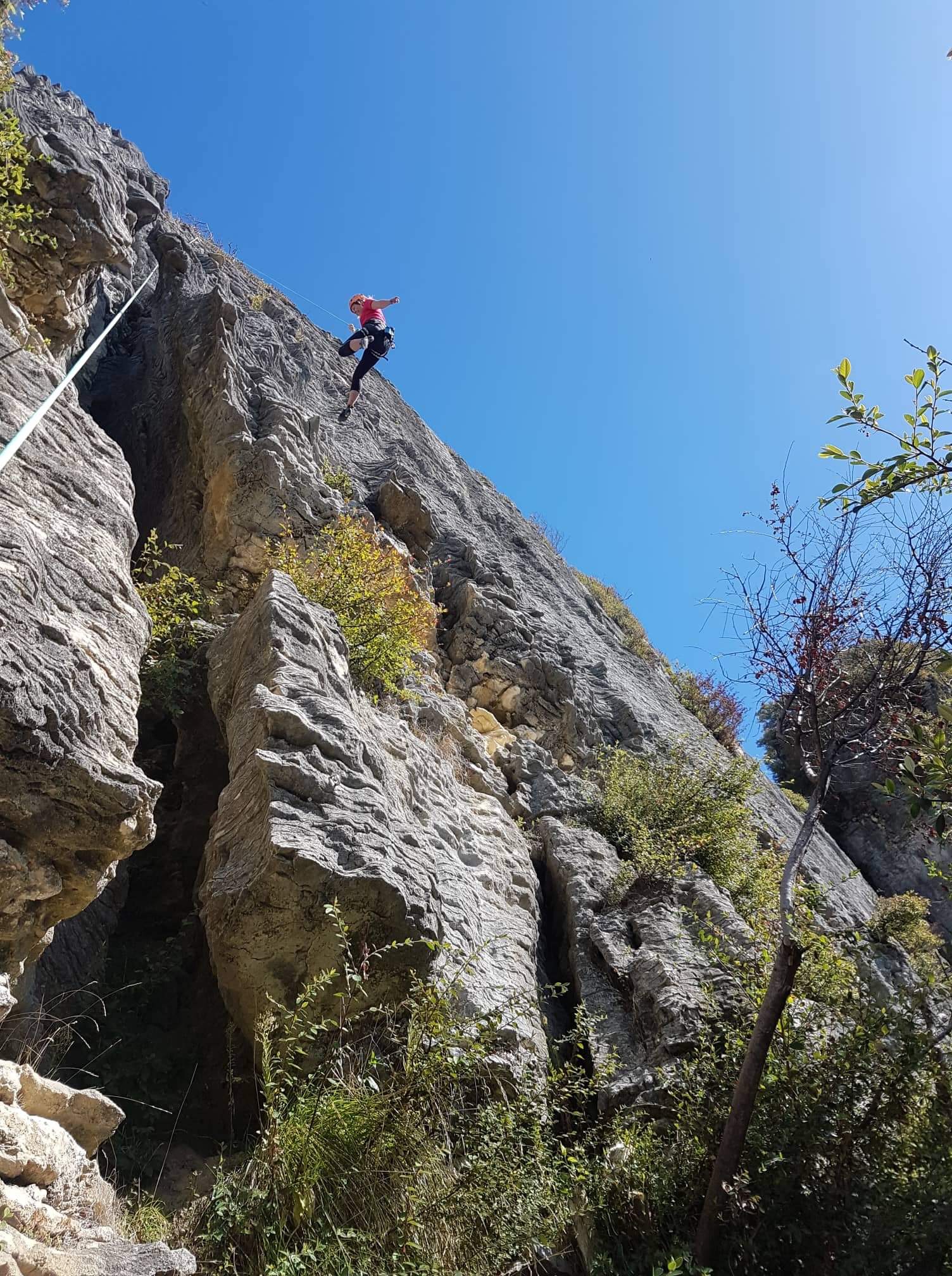 Lucy McGregor Rock Climbing in New Zealand