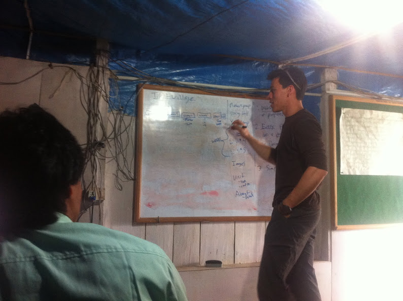 Mark volunteering in Nepal