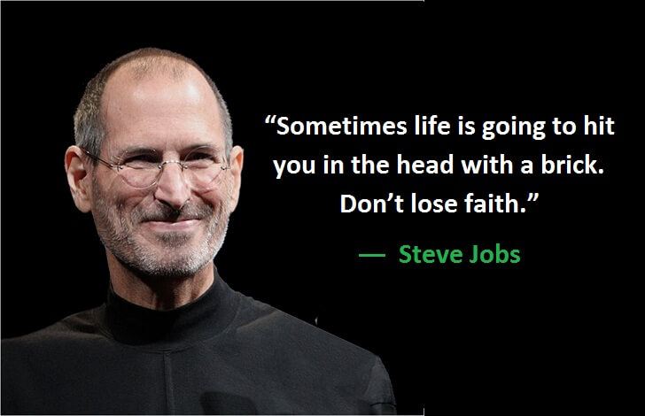 A picture of Steve Jobs along with his quote By Kunal Bansal Chandigarh