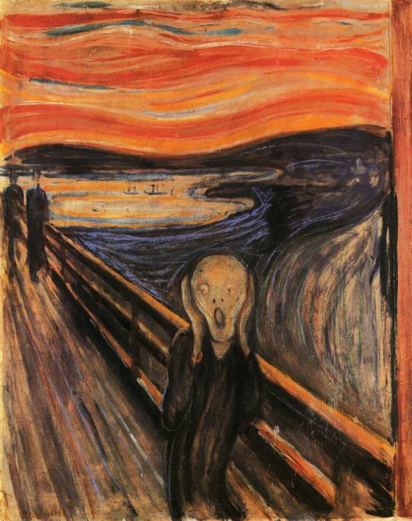 The Scream 1893, Edvard Munch