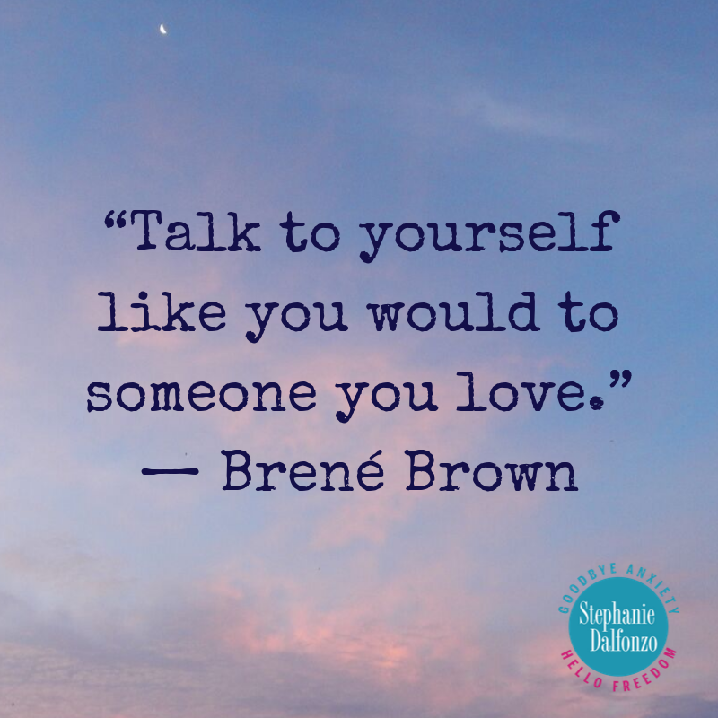Brene Brown self care quote