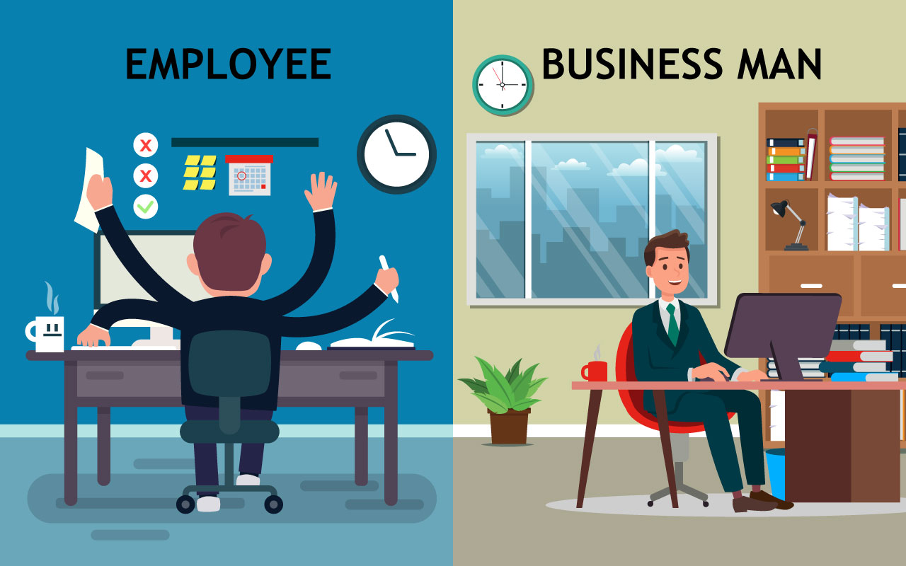 Being an employee vs having your own business