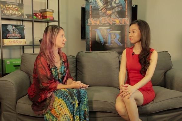 Vivi Lin interviews VR gaming startup Temple Gates Games CEO and Founder Theresa Duringer at Silicon Valley