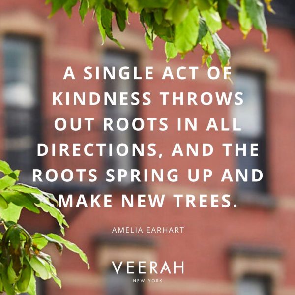 A single act of kindness throws out roots in all directions, and the roots spring up and make new trees.