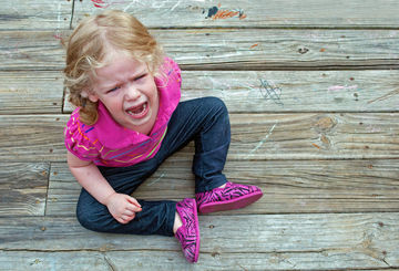 kid having a tantrum