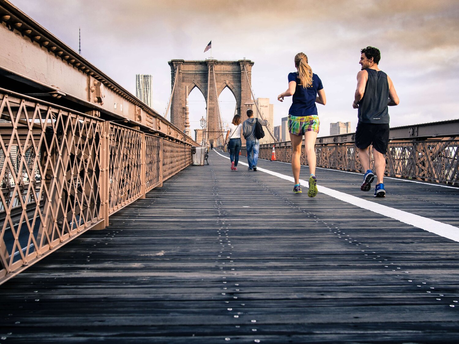 Brooklyn bridge runners