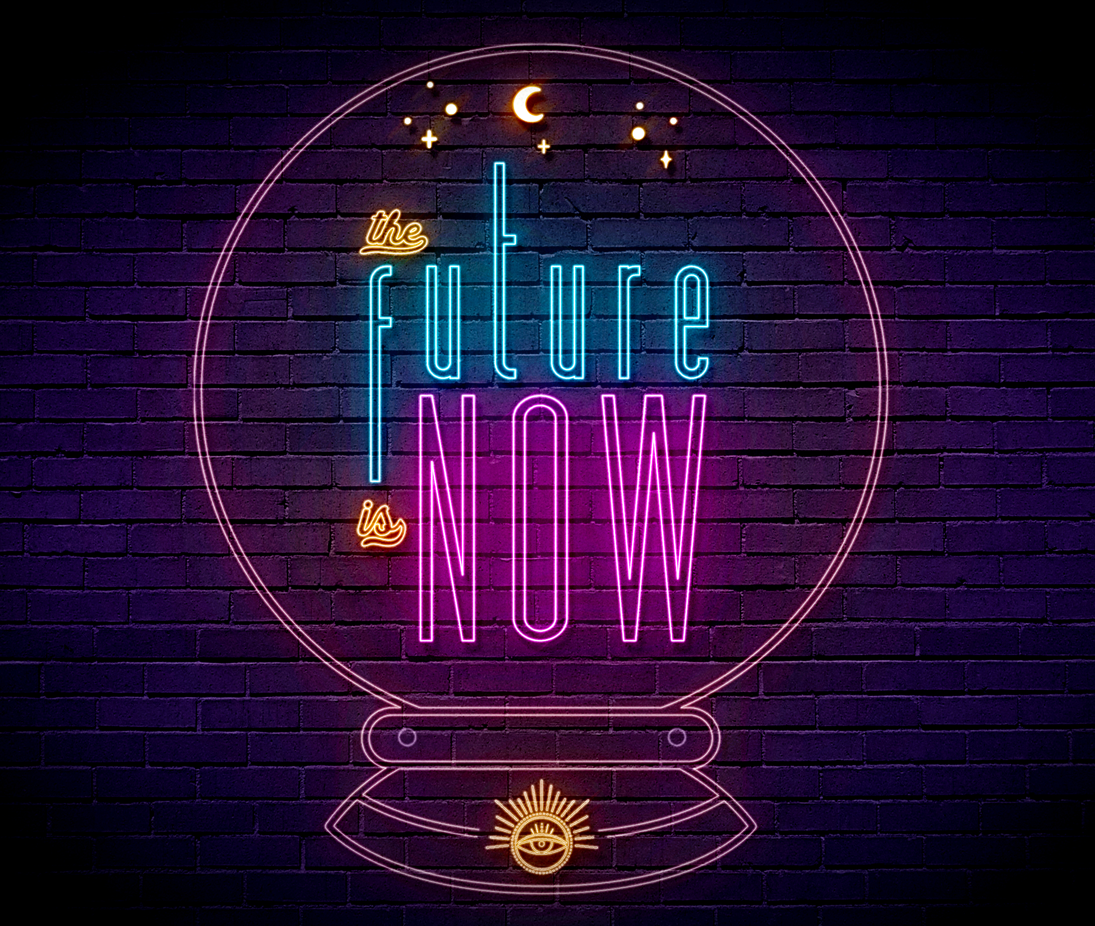 the future is now - dorothy ratusny for thrive global (image of future crystal ball)