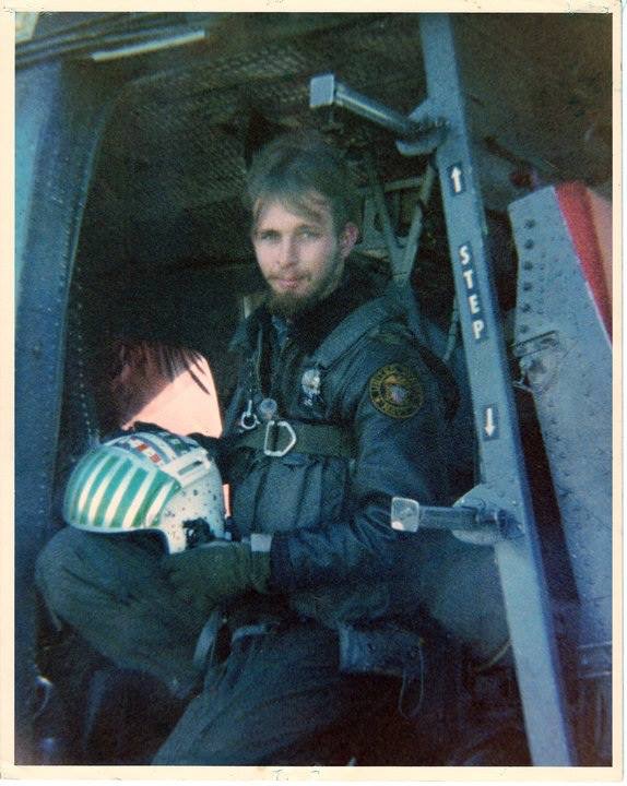 Anthony M. Davis (the author) as a young helicopter rescue crewman.