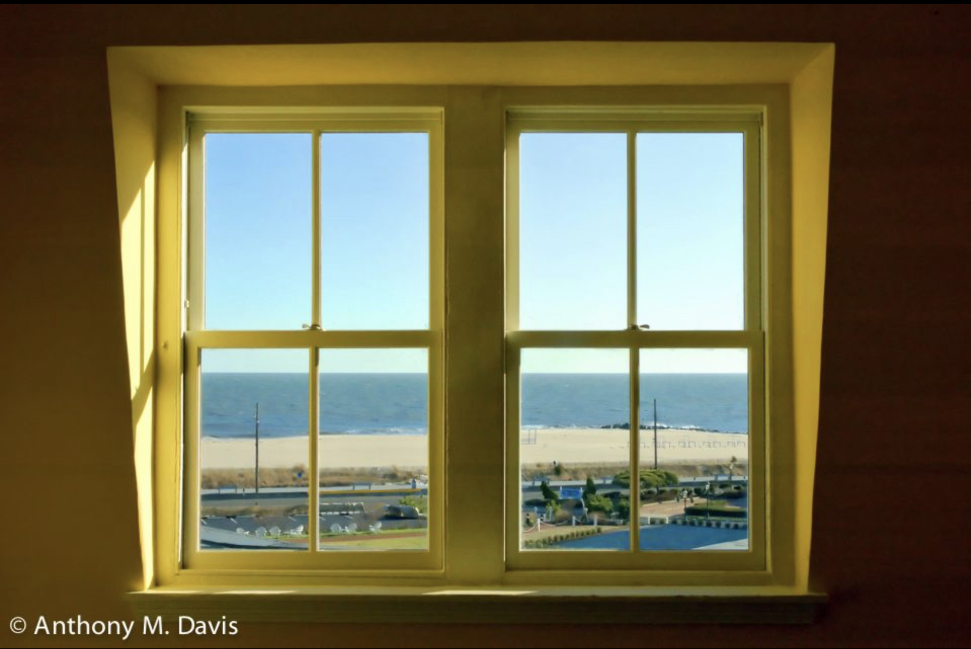 Windows facing the ocean