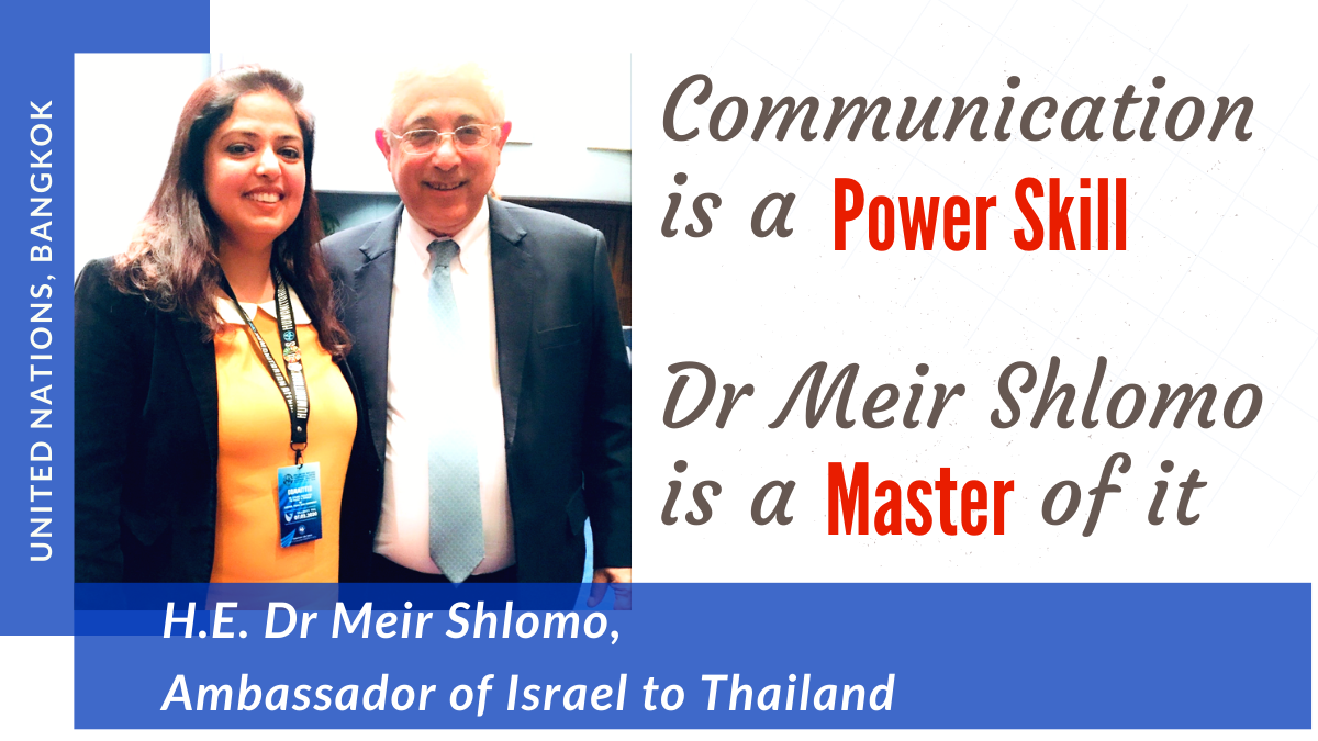 It has Dr Sholom's picture with me. It was taken after his speech which I have written my article on.