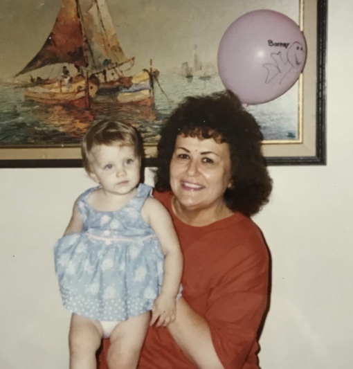 Mom with her first granddaughter