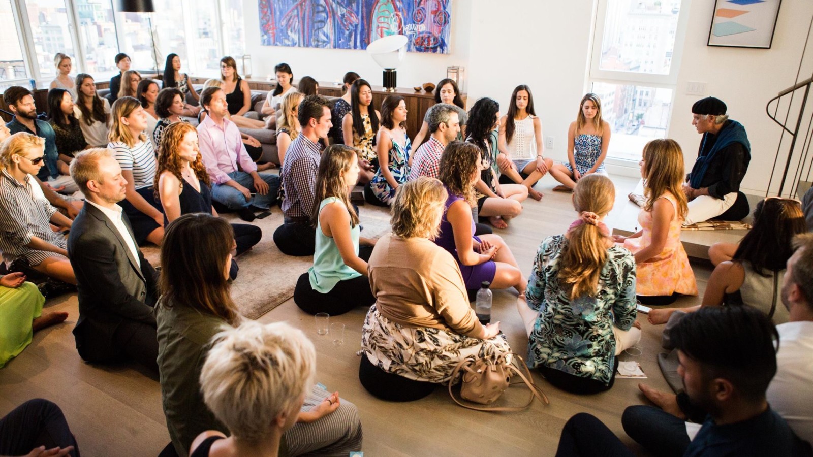Dina Kaplan Leads a Meditation Training