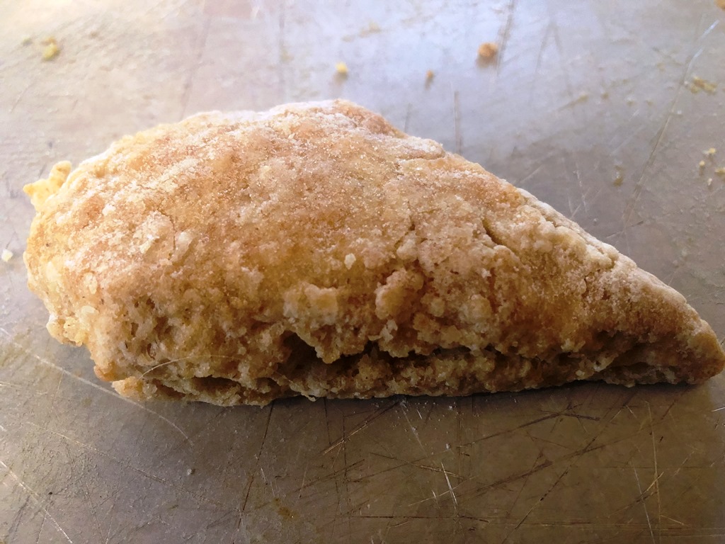 An oddly shaped biscuit