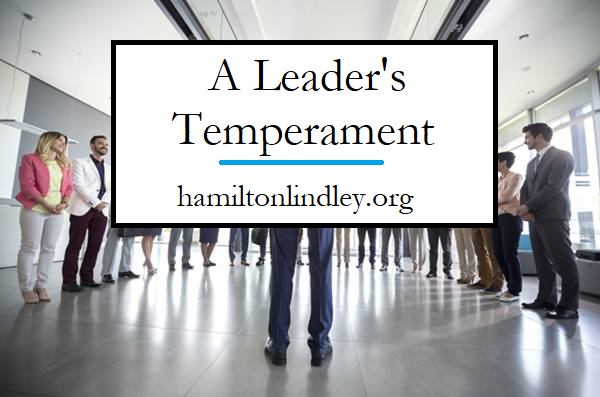 Hamilton Lindley Leadership Temperament