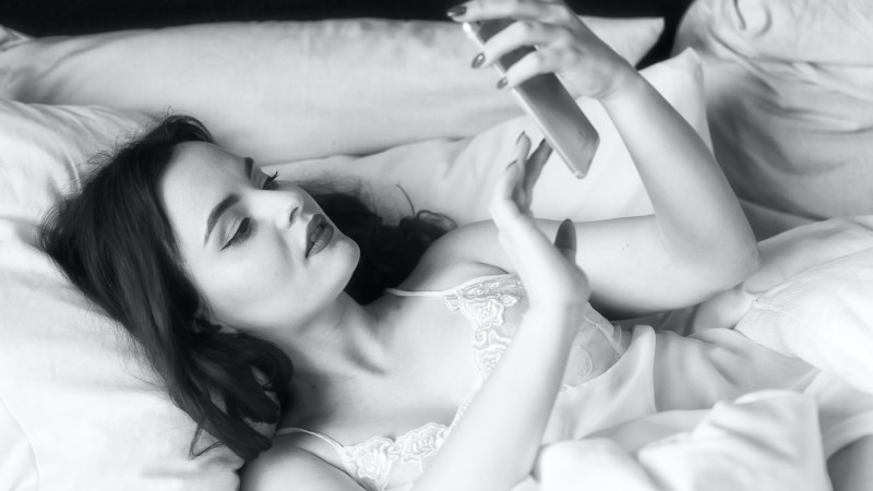 Smartphone in Bed by Peter Kasprzyk