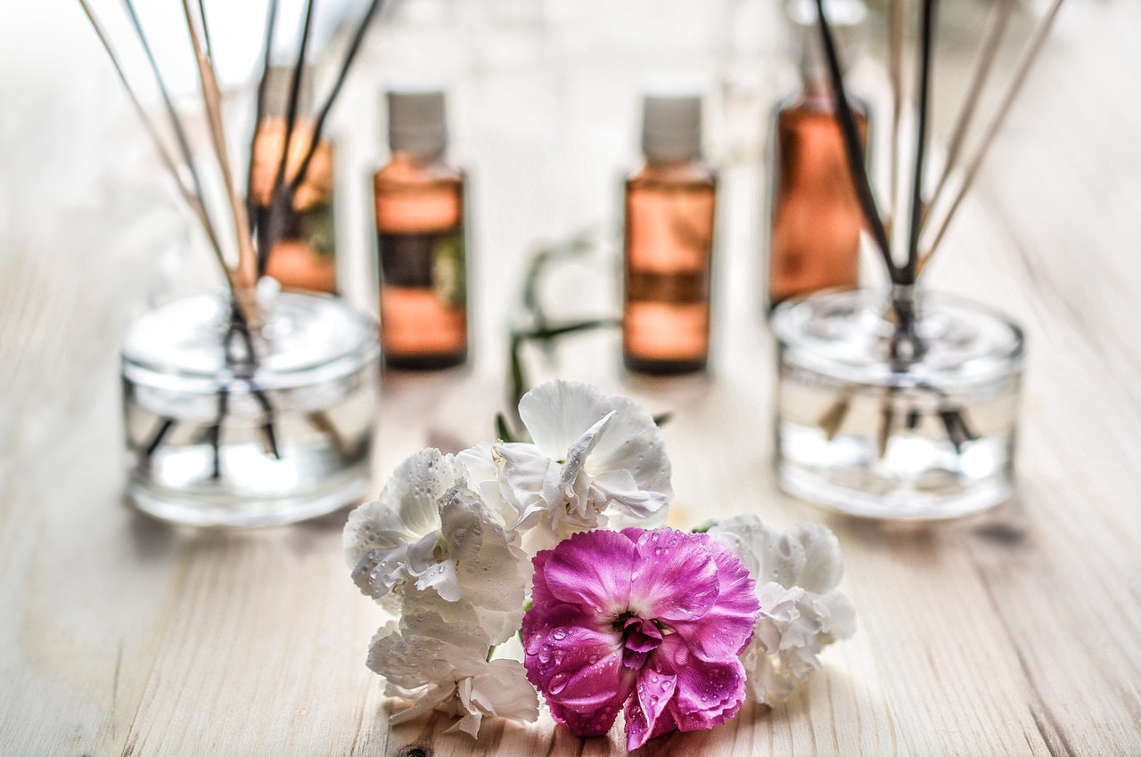 Flowers and reed diffusers