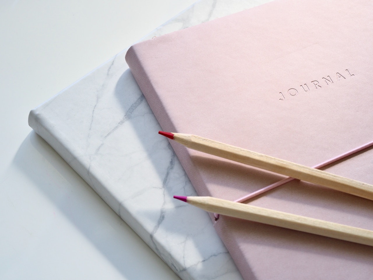 Pink And White Journal