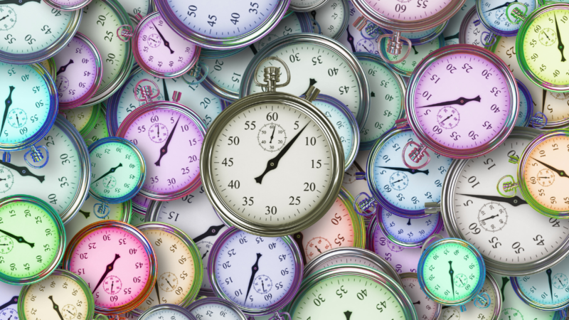 Coloured Clocks