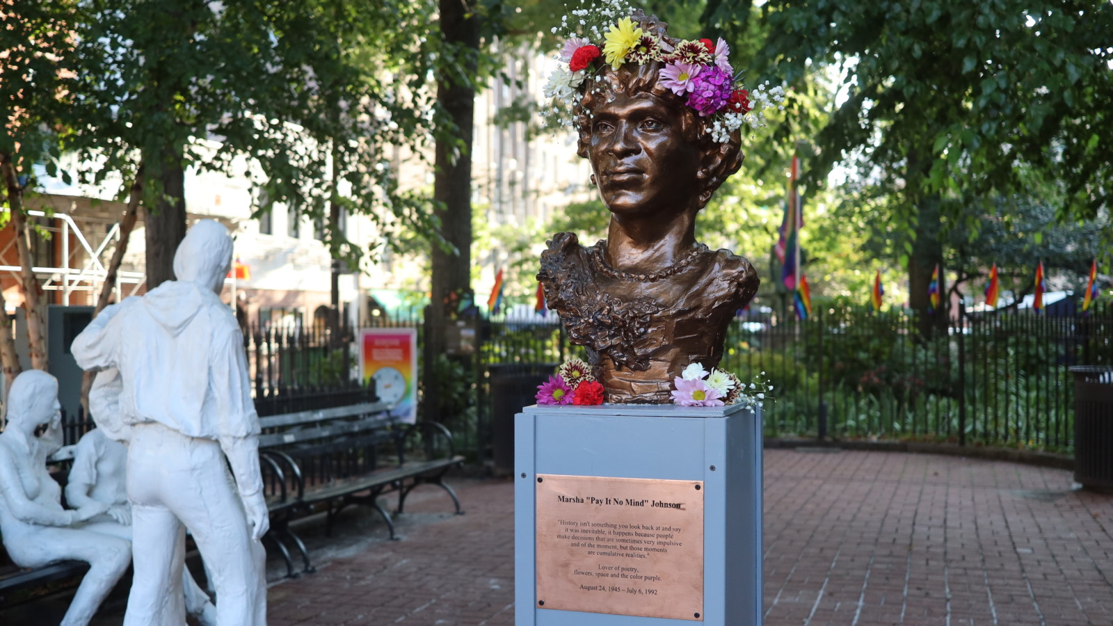 To show statue of Marsha P. Johnson