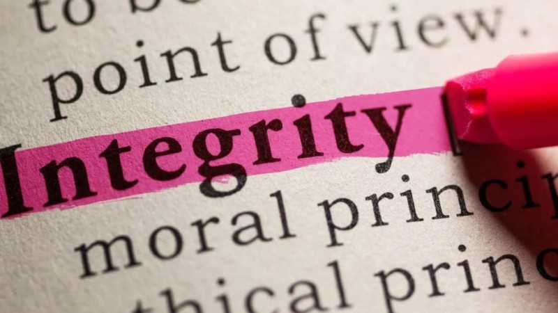 Integrity highlighted word
