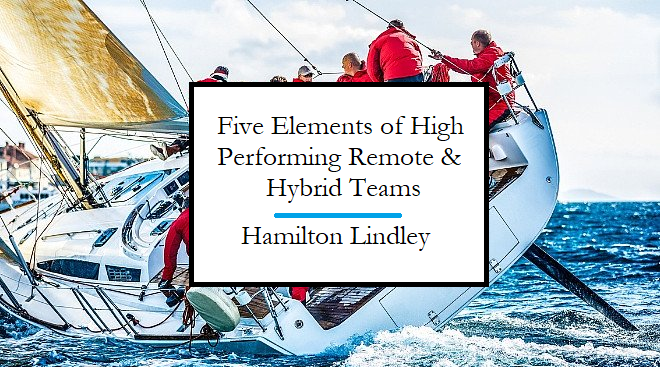 High Performing Teams have Five Elements, as written by Hamilton Lindley