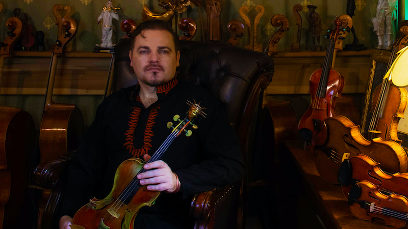 Lukas Wronski, an artisanal violin maker. Credit: Lukas Wronski