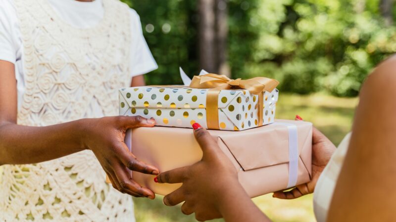 gift being received